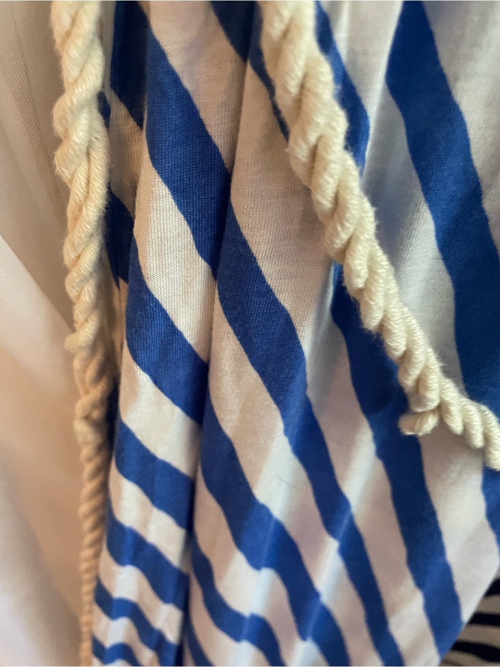 LOFT Blue and White Striped Maxi Dress - Picture 3 of 4